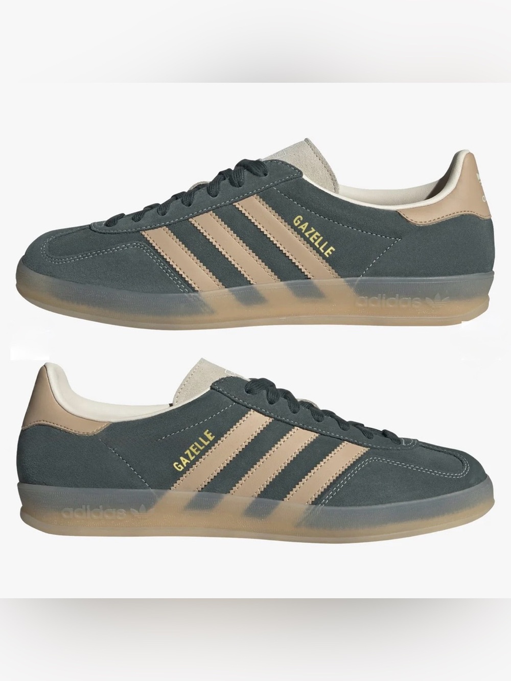 NIB Adidas Gazelle Indoors Green Sneakers Size 8